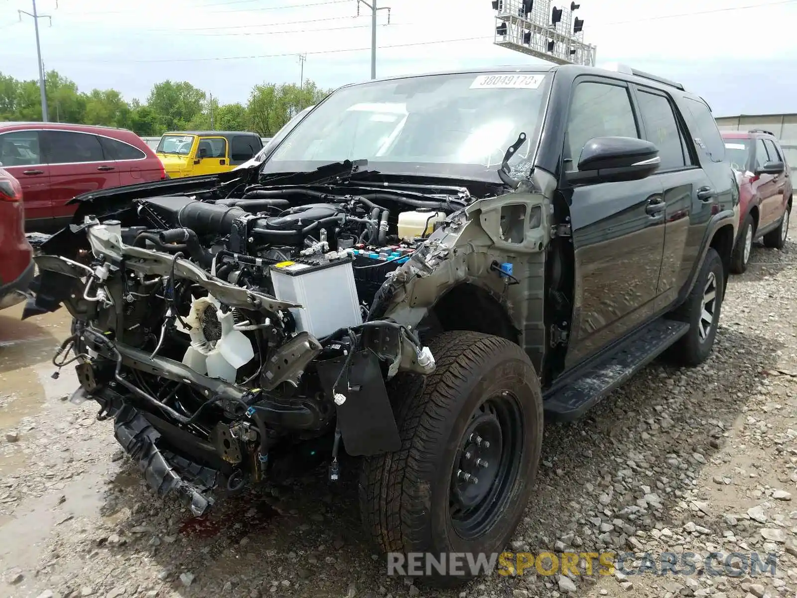 2 Photograph of a damaged car JTEBU5JR5K5658096 TOYOTA 4RUNNER 2019