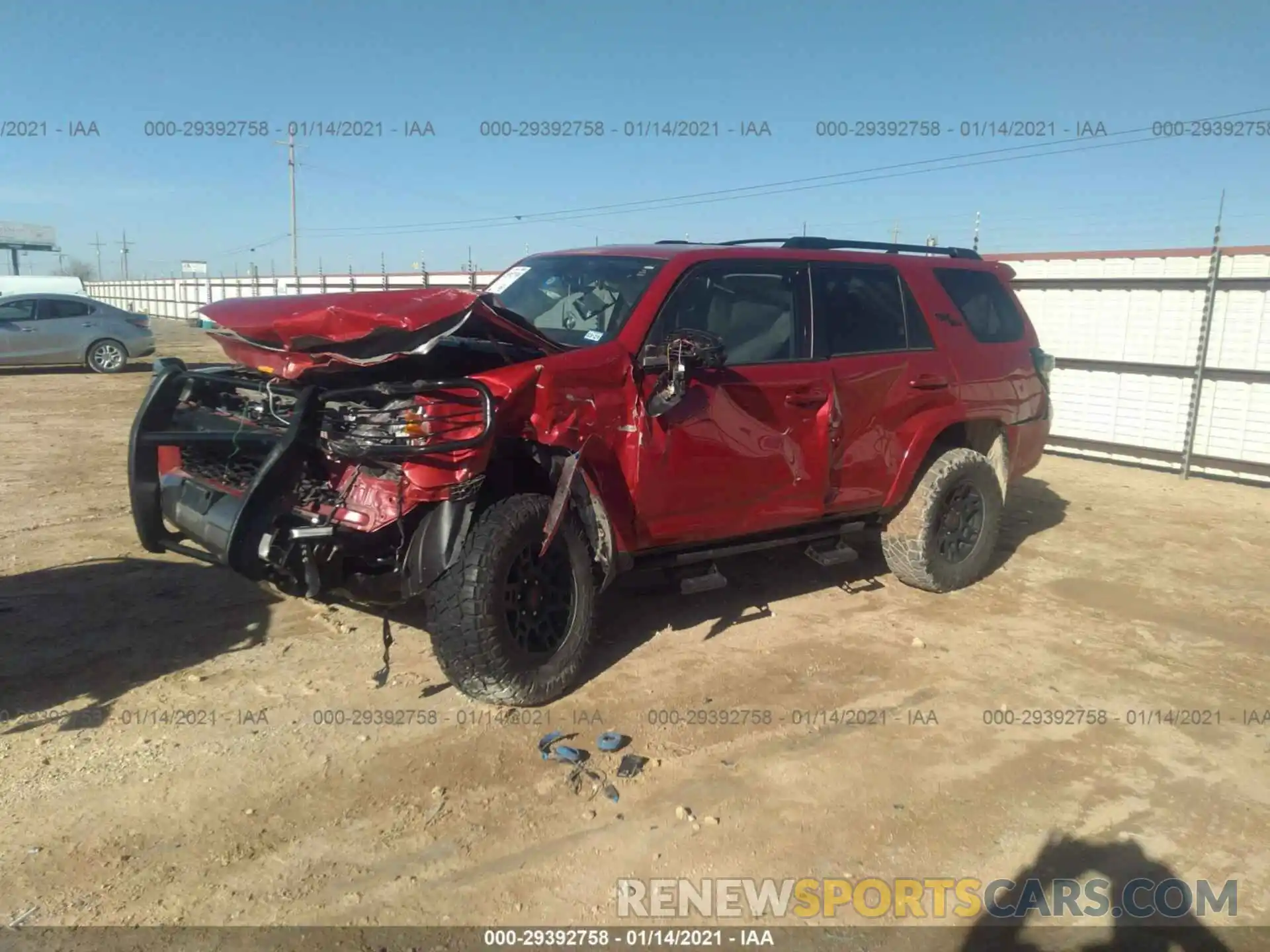 2 Photograph of a damaged car JTEBU5JR5K5663816 TOYOTA 4RUNNER 2019