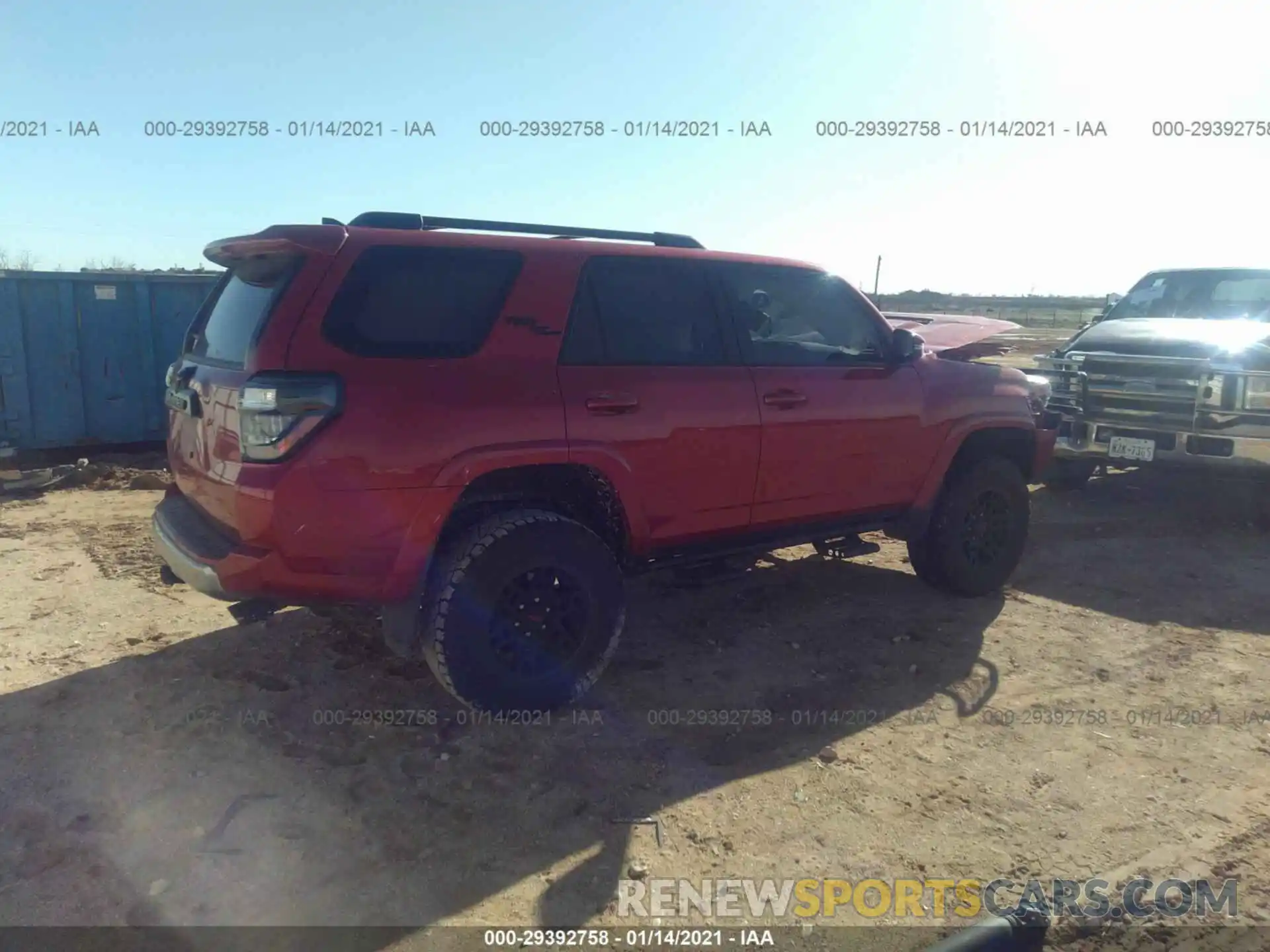 4 Photograph of a damaged car JTEBU5JR5K5663816 TOYOTA 4RUNNER 2019