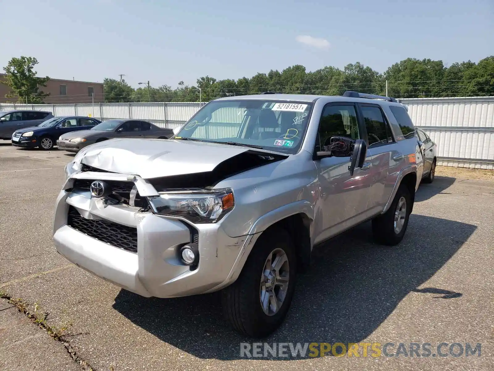 2 Photograph of a damaged car JTEBU5JR5K5673309 TOYOTA 4RUNNER 2019