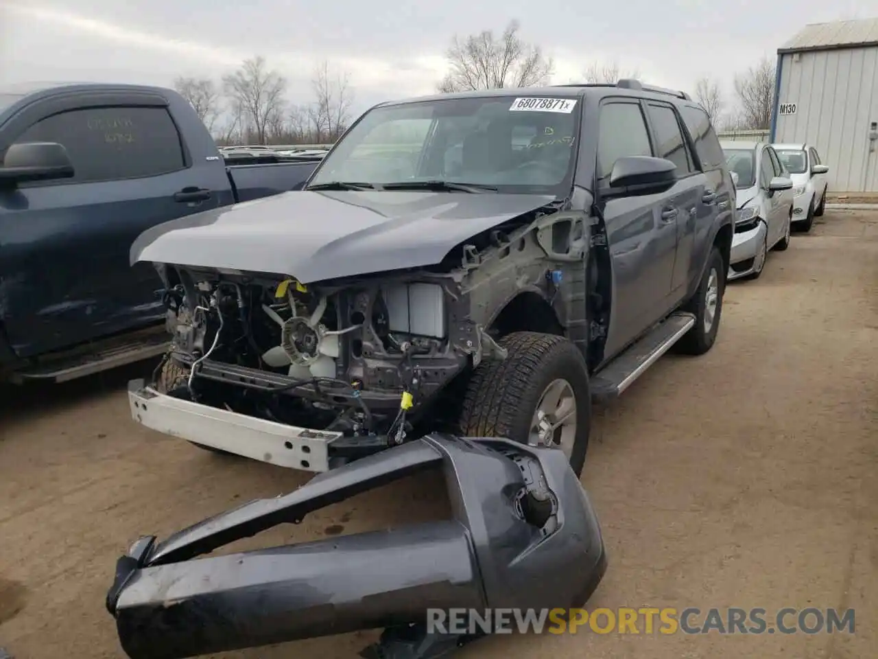 2 Photograph of a damaged car JTEBU5JR5K5684391 TOYOTA 4RUNNER 2019