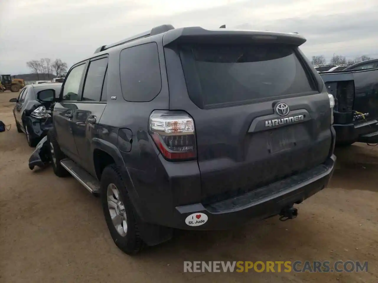 3 Фотография поврежденного автомобиля JTEBU5JR5K5684391 TOYOTA 4RUNNER 2019