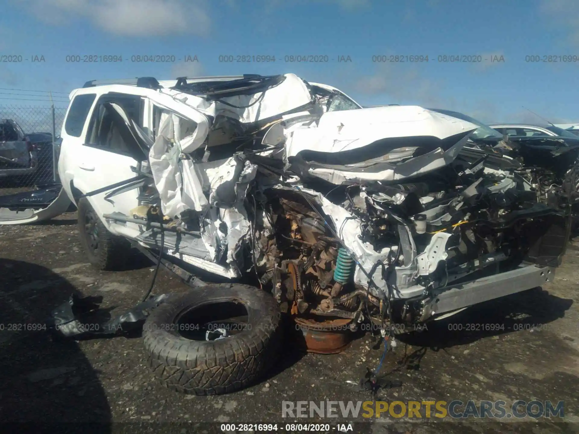 1 Photograph of a damaged car JTEBU5JR5K5691602 TOYOTA 4RUNNER 2019