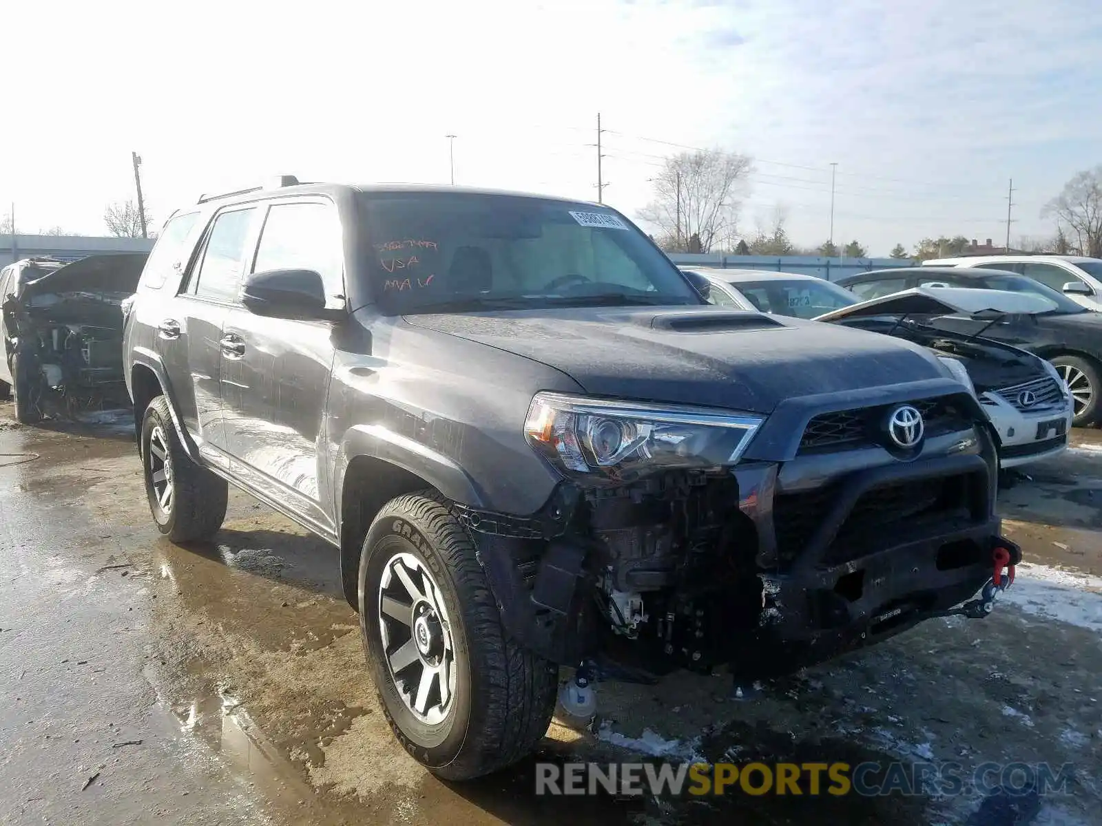 1 Photograph of a damaged car JTEBU5JR5K5698906 TOYOTA 4RUNNER 2019