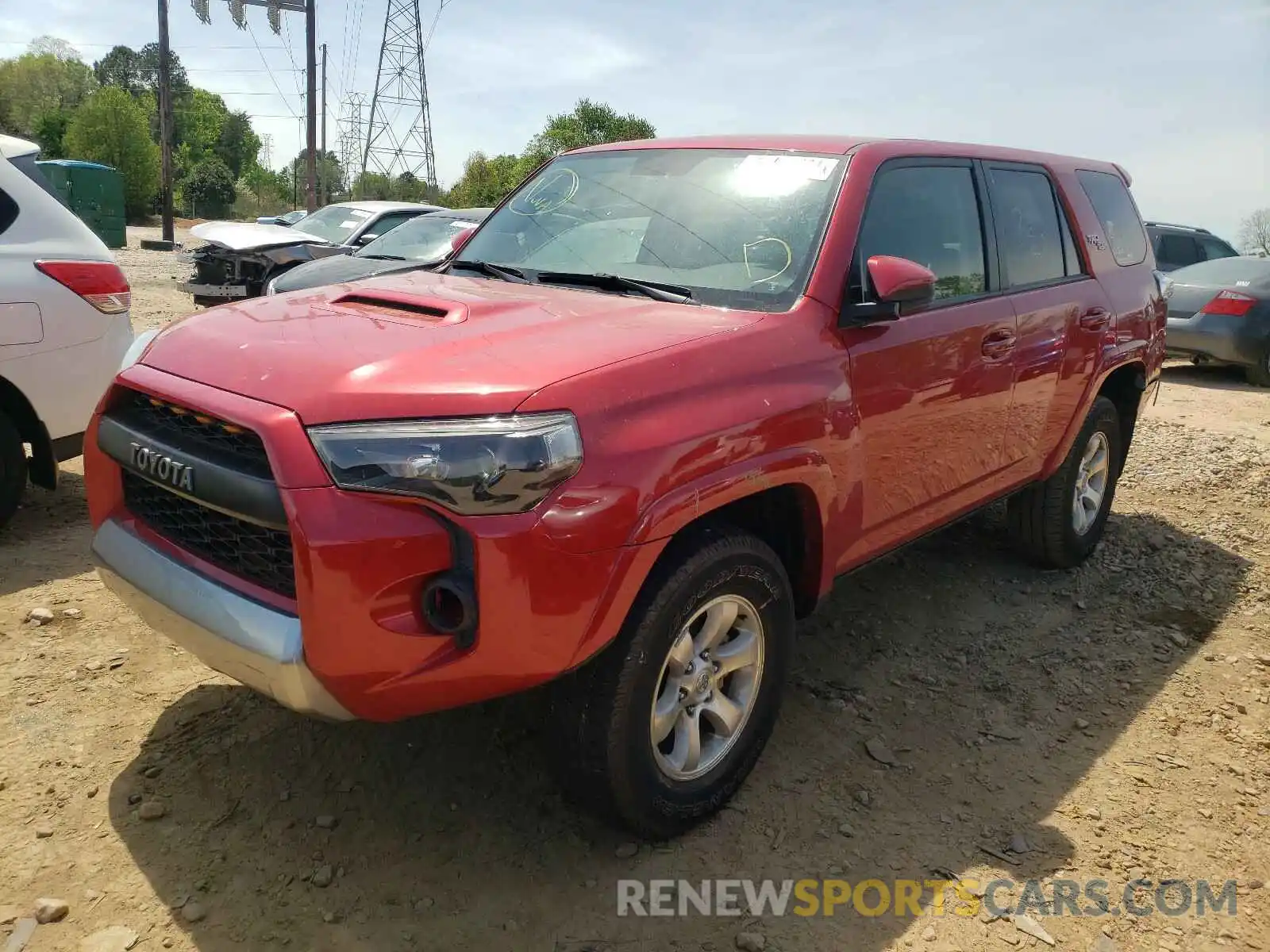 2 Photograph of a damaged car JTEBU5JR5K5702694 TOYOTA 4RUNNER 2019