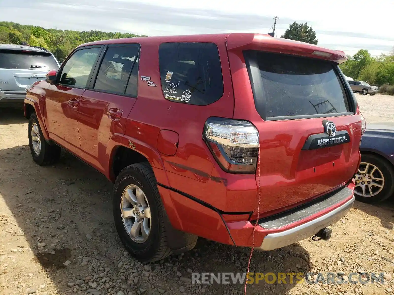 3 Photograph of a damaged car JTEBU5JR5K5702694 TOYOTA 4RUNNER 2019