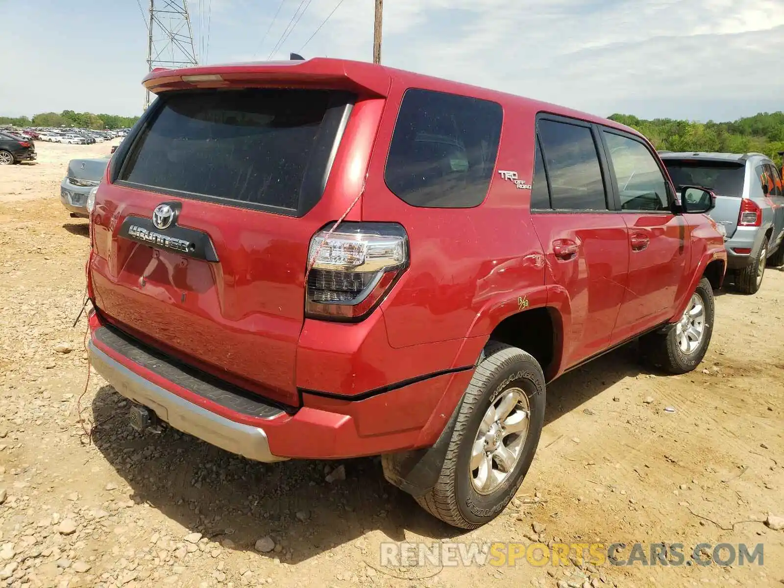 4 Photograph of a damaged car JTEBU5JR5K5702694 TOYOTA 4RUNNER 2019