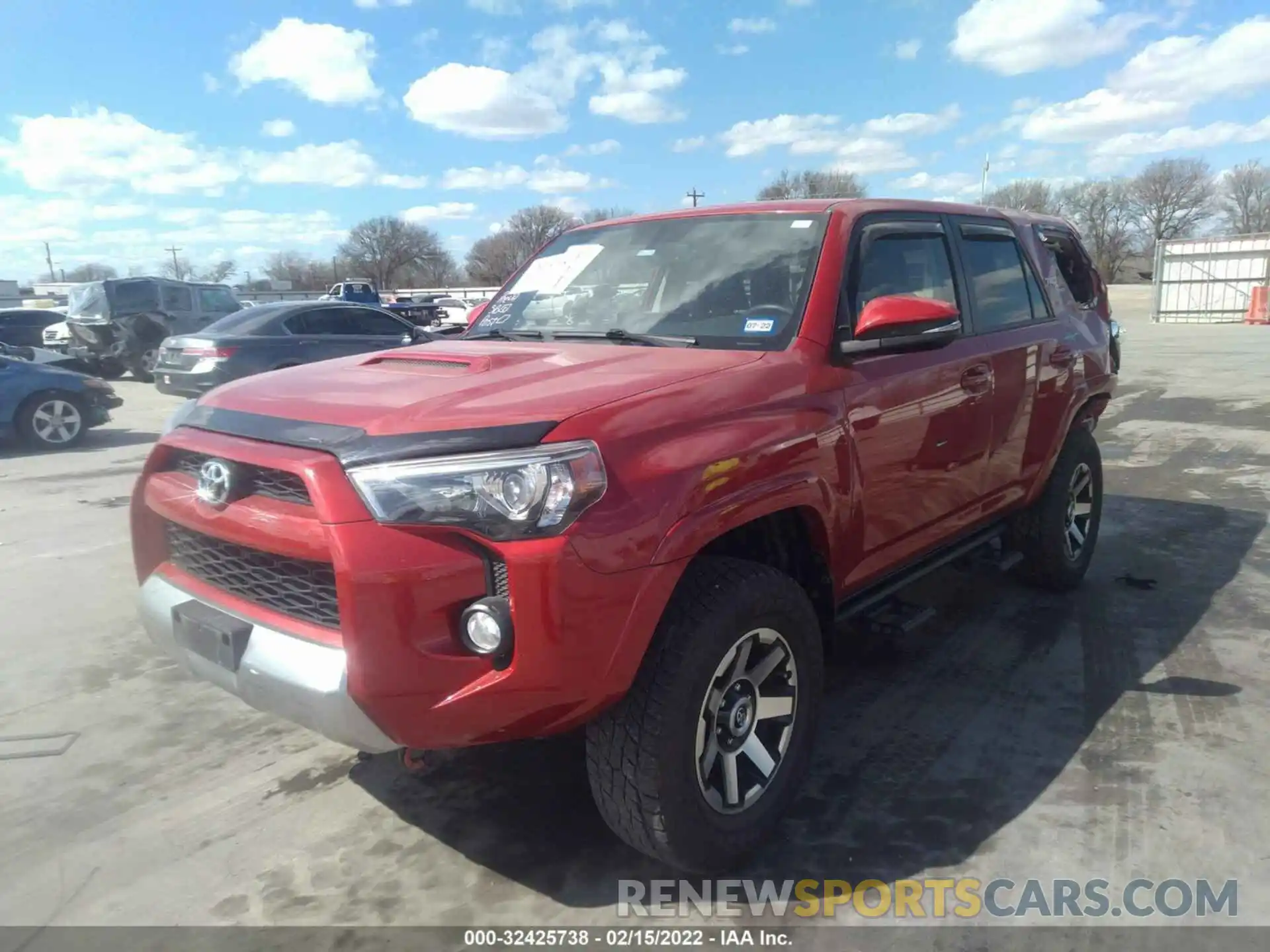 2 Photograph of a damaged car JTEBU5JR5K5704722 TOYOTA 4RUNNER 2019