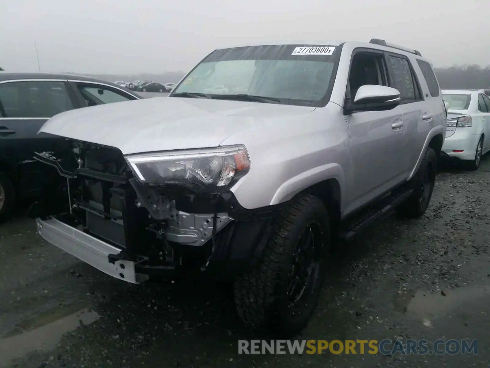 2 Photograph of a damaged car JTEBU5JR5K5709936 TOYOTA 4RUNNER 2019