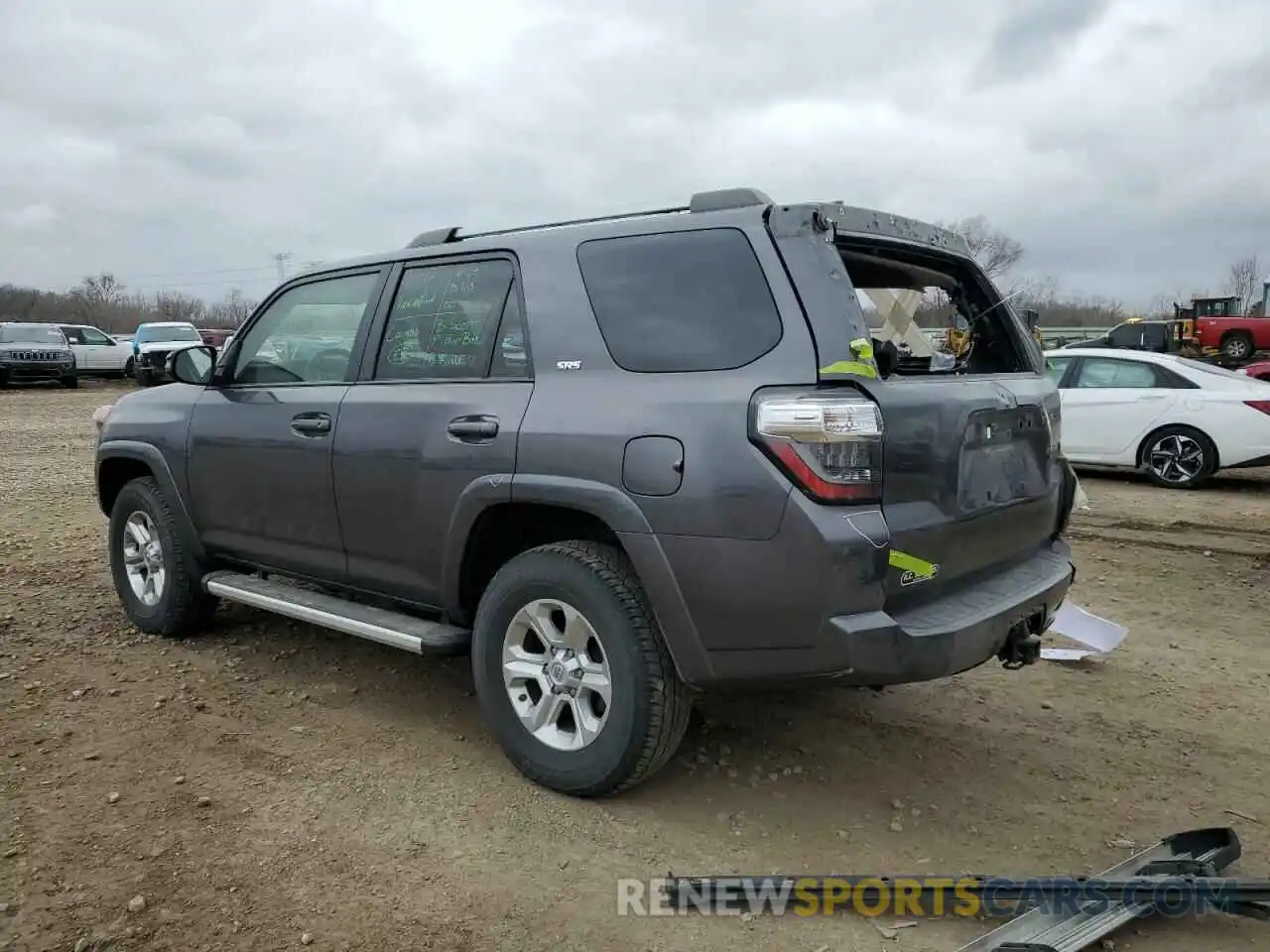 2 Photograph of a damaged car JTEBU5JR5K5719026 TOYOTA 4RUNNER 2019