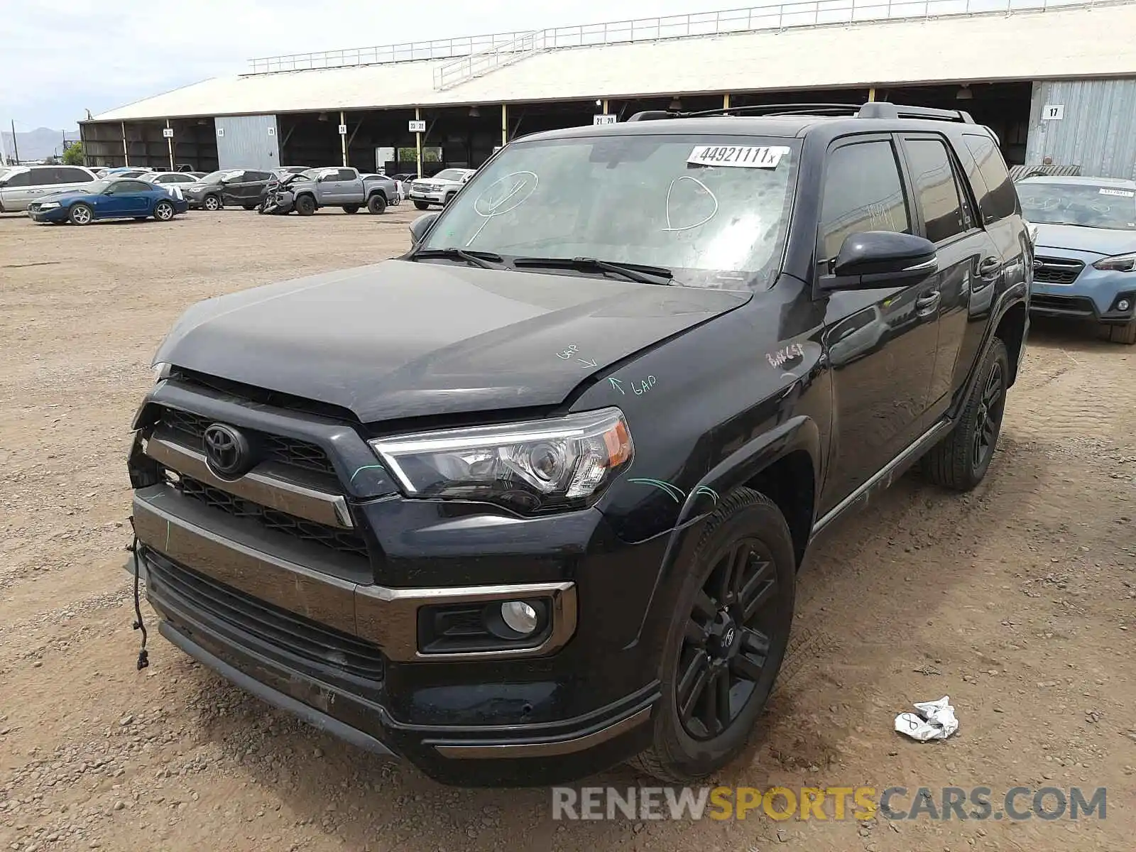 2 Фотография поврежденного автомобиля JTEBU5JR5K5720208 TOYOTA 4RUNNER 2019