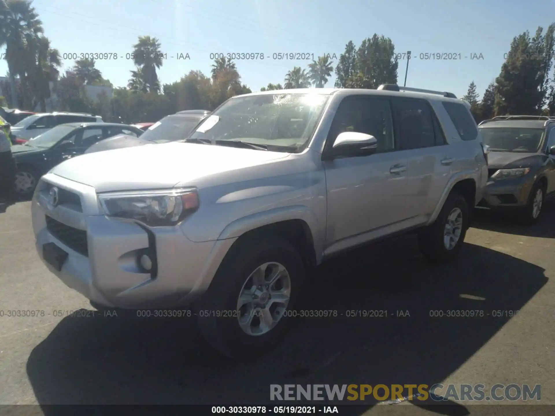 2 Photograph of a damaged car JTEBU5JR5K5721357 TOYOTA 4RUNNER 2019