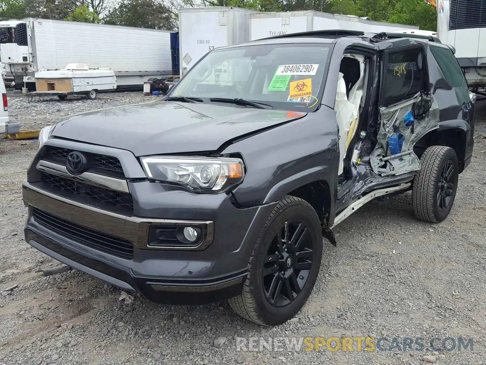 2 Photograph of a damaged car JTEBU5JR5K5722864 TOYOTA 4RUNNER 2019