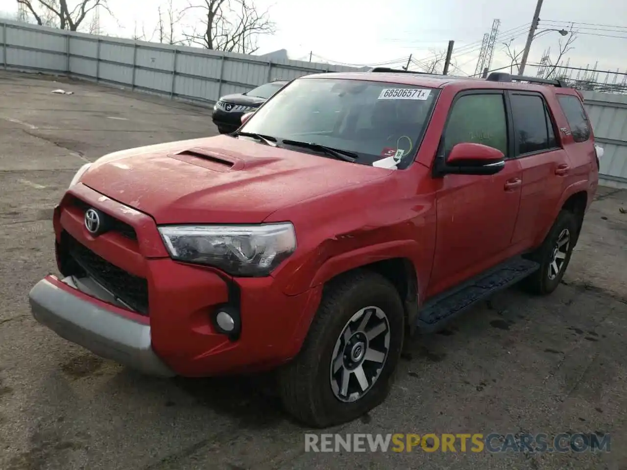 2 Фотография поврежденного автомобиля JTEBU5JR5K5729684 TOYOTA 4RUNNER 2019