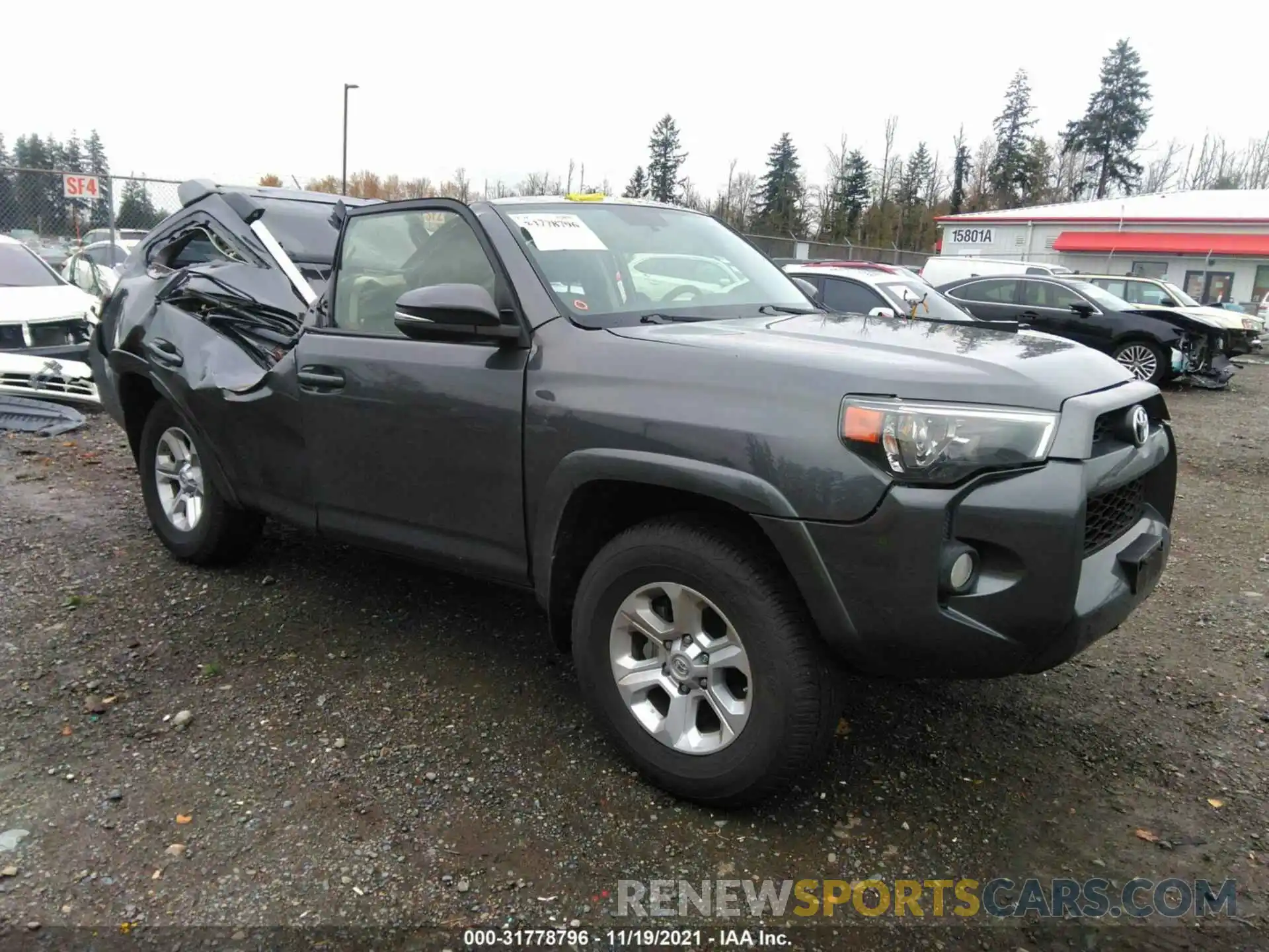 1 Photograph of a damaged car JTEBU5JR5K5729989 TOYOTA 4RUNNER 2019