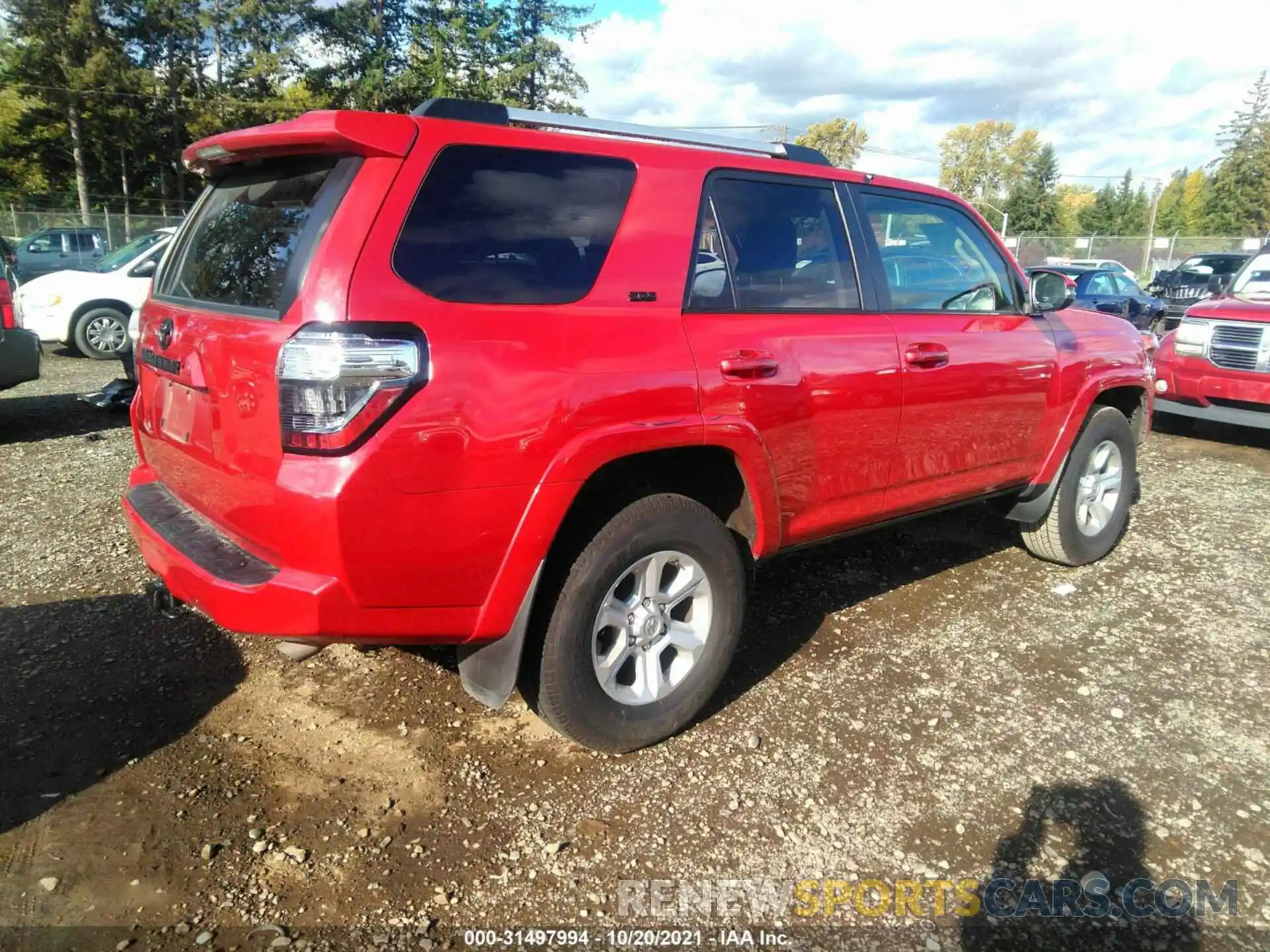 4 Фотография поврежденного автомобиля JTEBU5JR5K5730429 TOYOTA 4RUNNER 2019