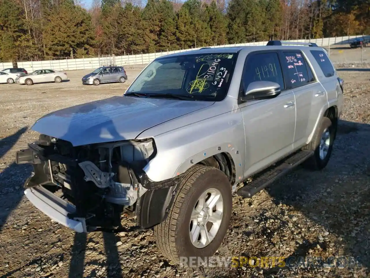 2 Photograph of a damaged car JTEBU5JR5K5736473 TOYOTA 4RUNNER 2019