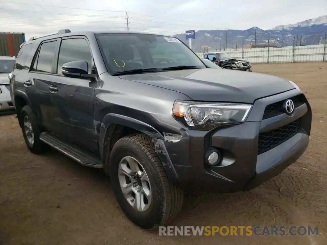 1 Photograph of a damaged car JTEBU5JR5K5736697 TOYOTA 4RUNNER 2019