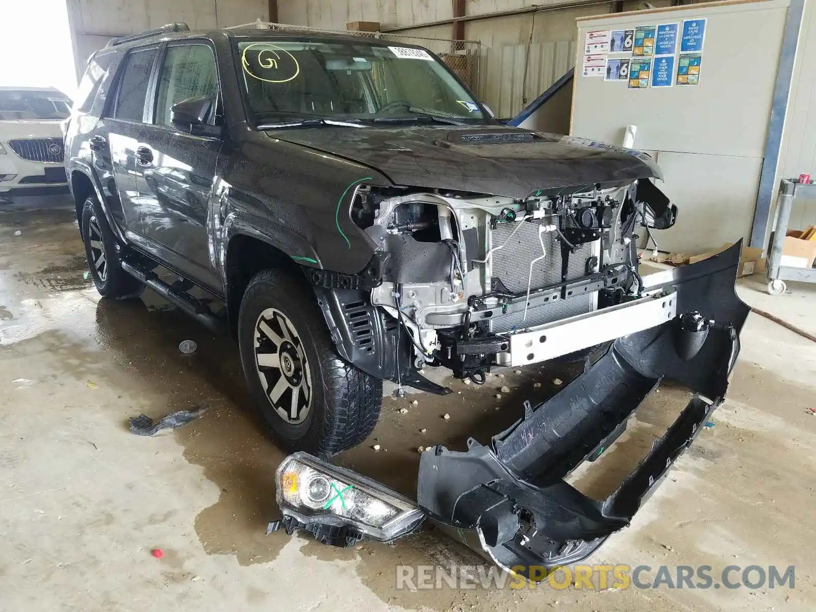 1 Photograph of a damaged car JTEBU5JR5K5737221 TOYOTA 4RUNNER 2019