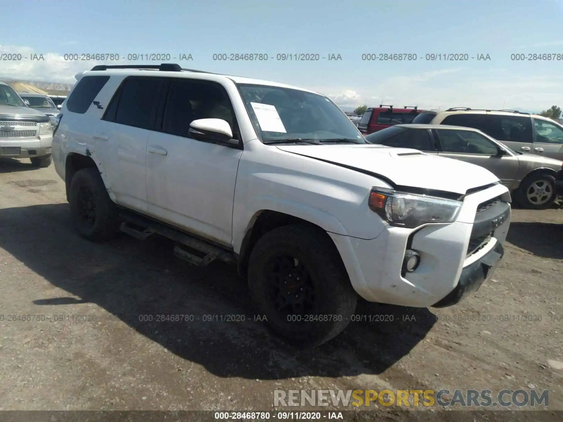 1 Photograph of a damaged car JTEBU5JR6K5613944 TOYOTA 4RUNNER 2019