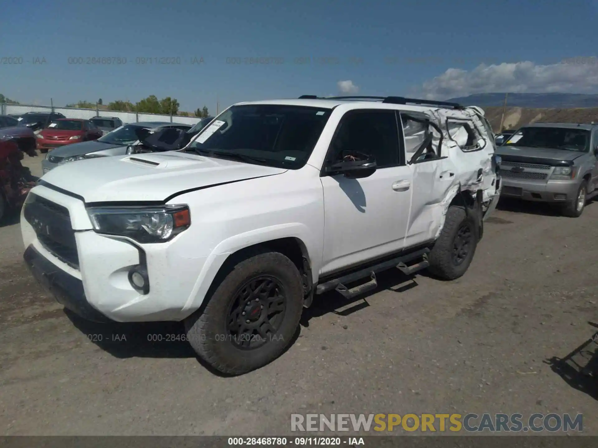 2 Photograph of a damaged car JTEBU5JR6K5613944 TOYOTA 4RUNNER 2019