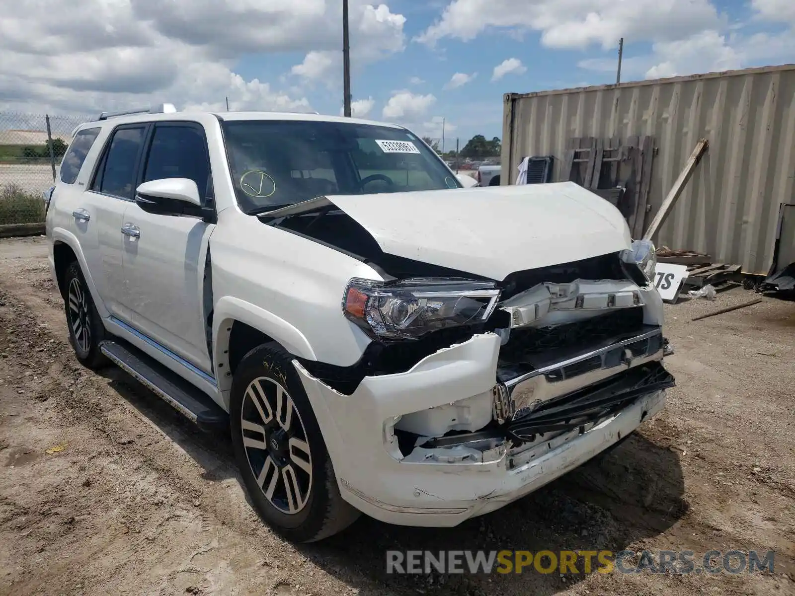 1 Photograph of a damaged car JTEBU5JR6K5614964 TOYOTA 4RUNNER 2019