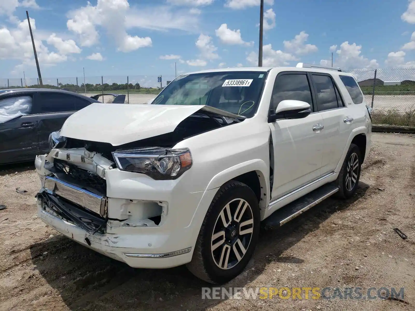 2 Photograph of a damaged car JTEBU5JR6K5614964 TOYOTA 4RUNNER 2019