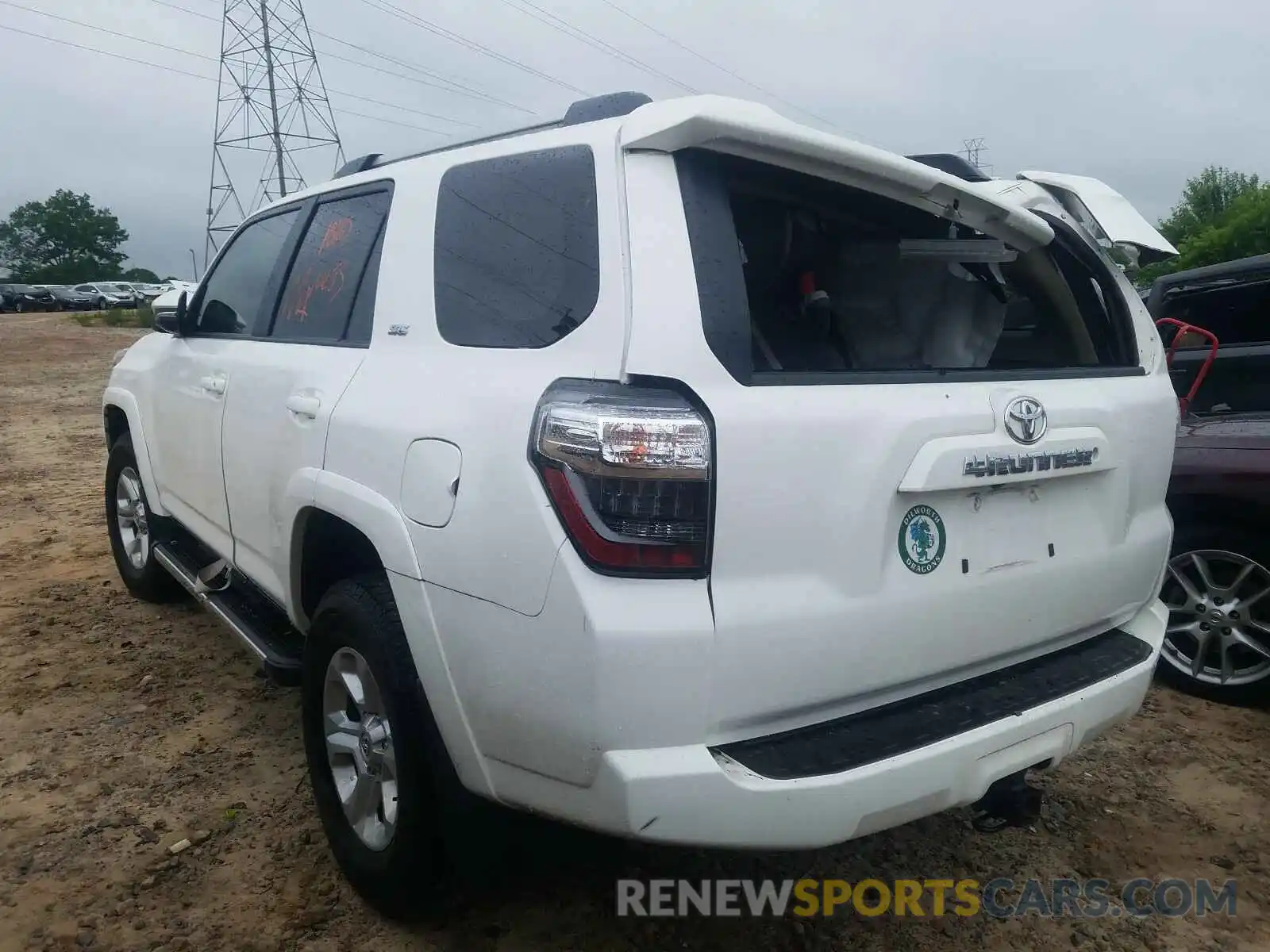 3 Фотография поврежденного автомобиля JTEBU5JR6K5616097 TOYOTA 4RUNNER 2019