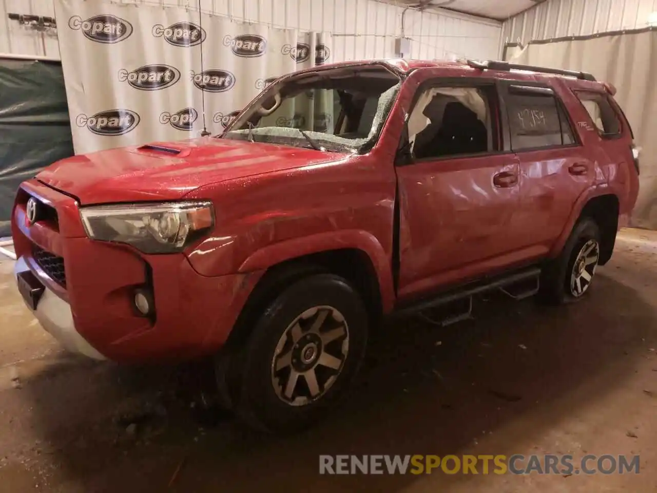 2 Photograph of a damaged car JTEBU5JR6K5616326 TOYOTA 4RUNNER 2019