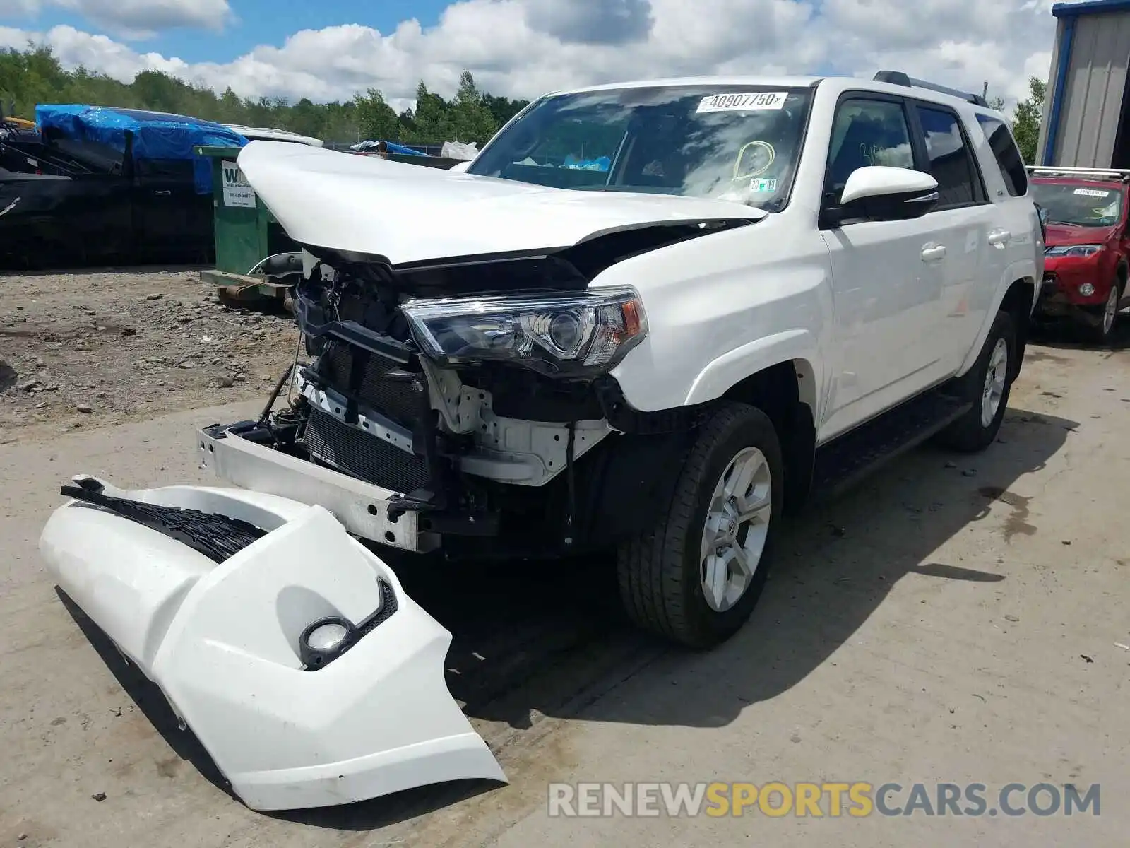 2 Photograph of a damaged car JTEBU5JR6K5618349 TOYOTA 4RUNNER 2019