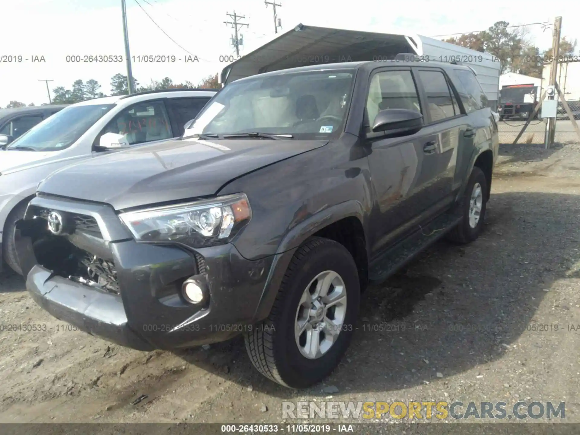 2 Photograph of a damaged car JTEBU5JR6K5623468 TOYOTA 4RUNNER 2019