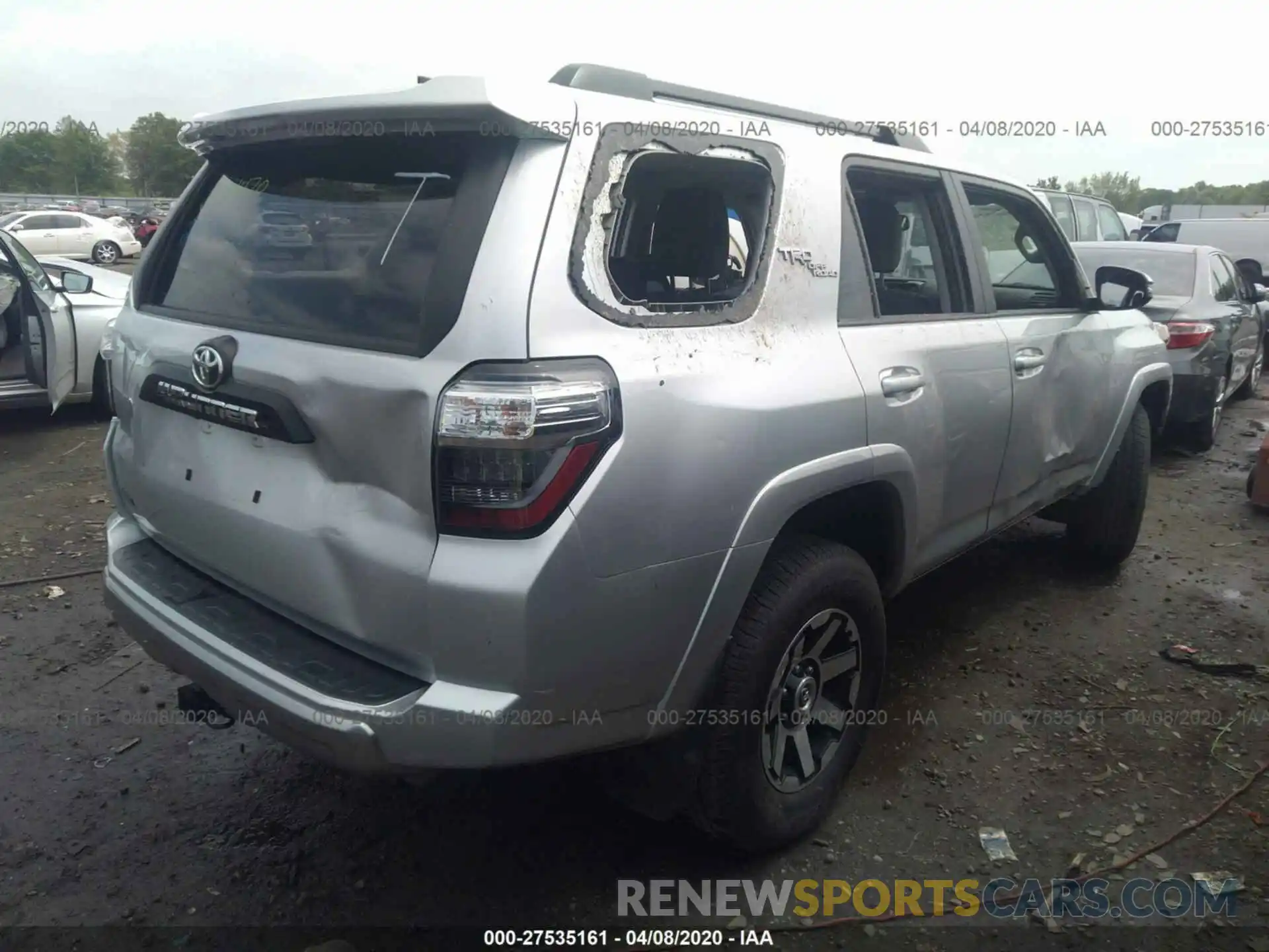 6 Фотография поврежденного автомобиля JTEBU5JR6K5624491 TOYOTA 4RUNNER 2019