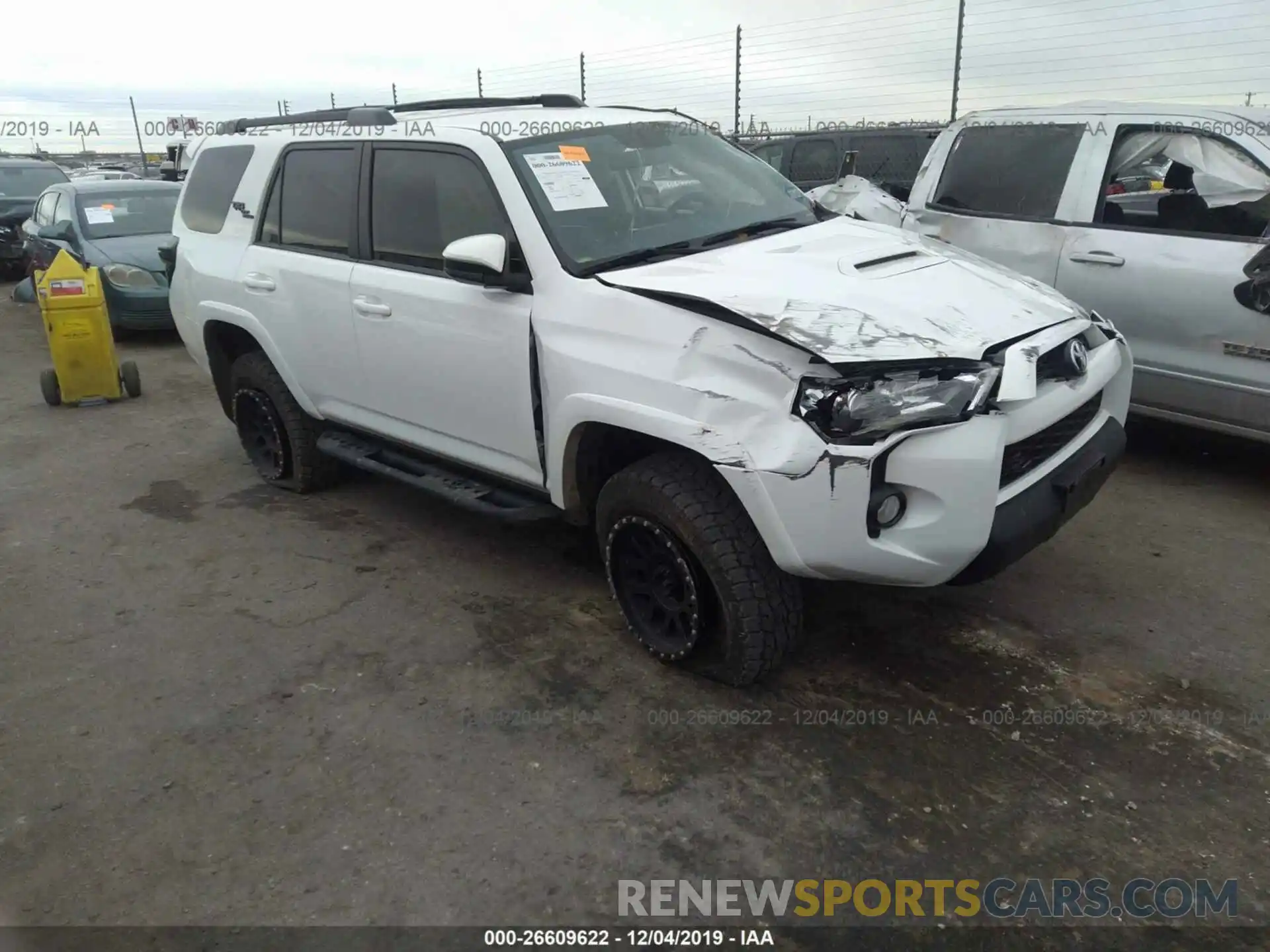 1 Photograph of a damaged car JTEBU5JR6K5627343 TOYOTA 4RUNNER 2019