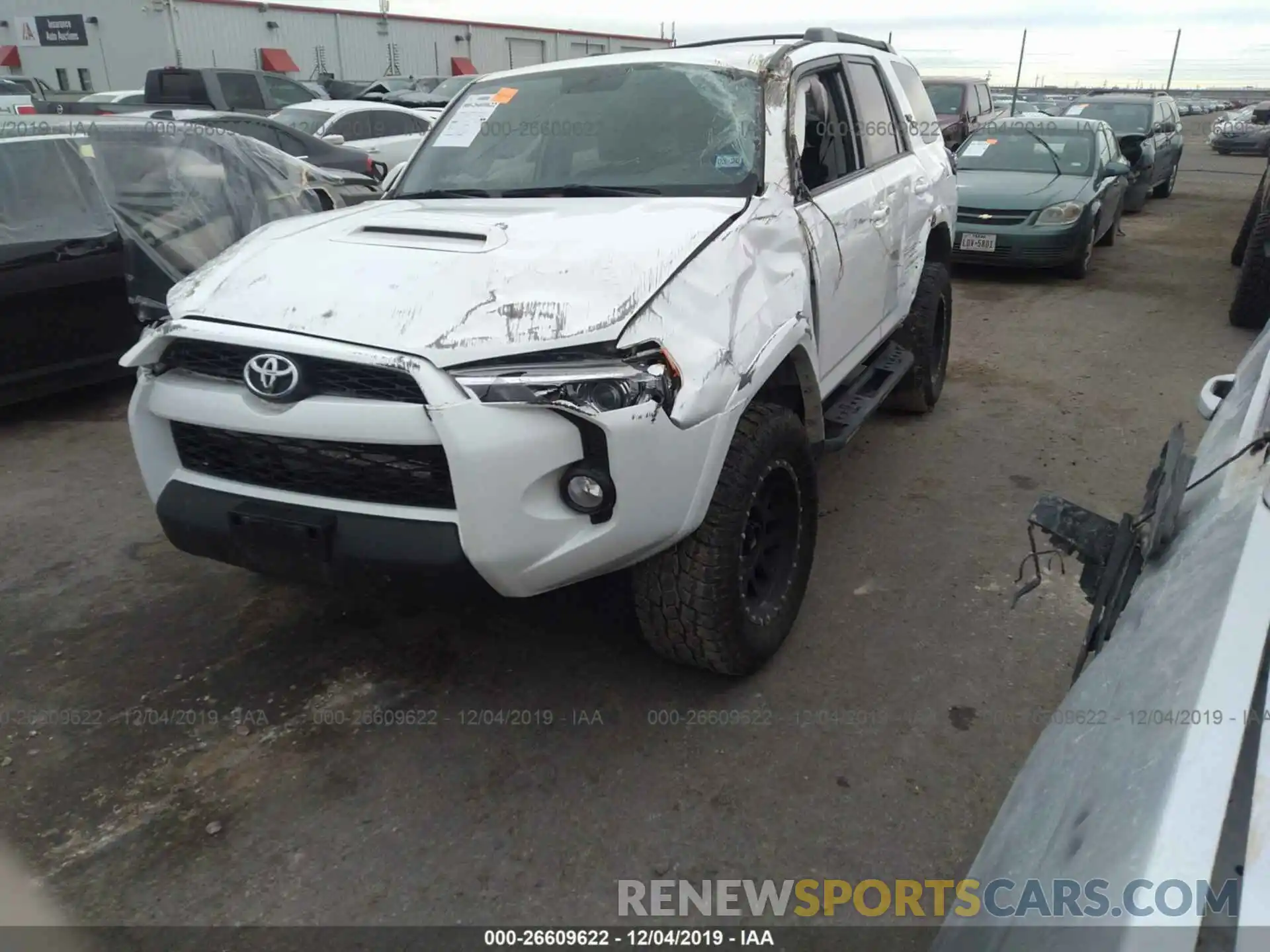 2 Photograph of a damaged car JTEBU5JR6K5627343 TOYOTA 4RUNNER 2019