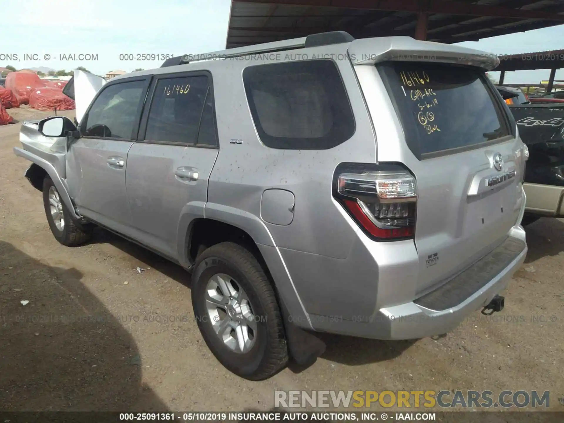 3 Фотография поврежденного автомобиля JTEBU5JR6K5628993 TOYOTA 4RUNNER 2019