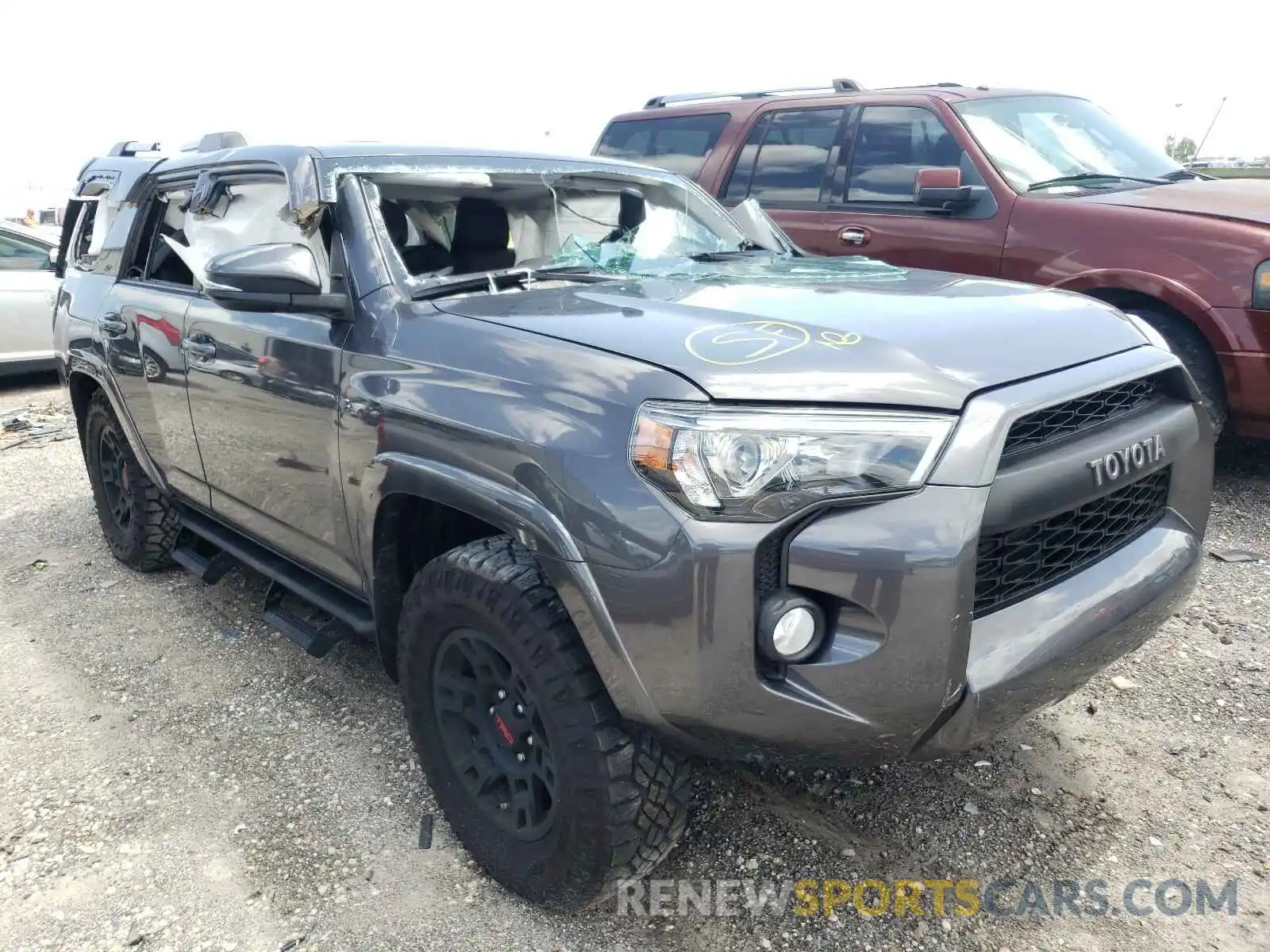 1 Photograph of a damaged car JTEBU5JR6K5629660 TOYOTA 4RUNNER 2019