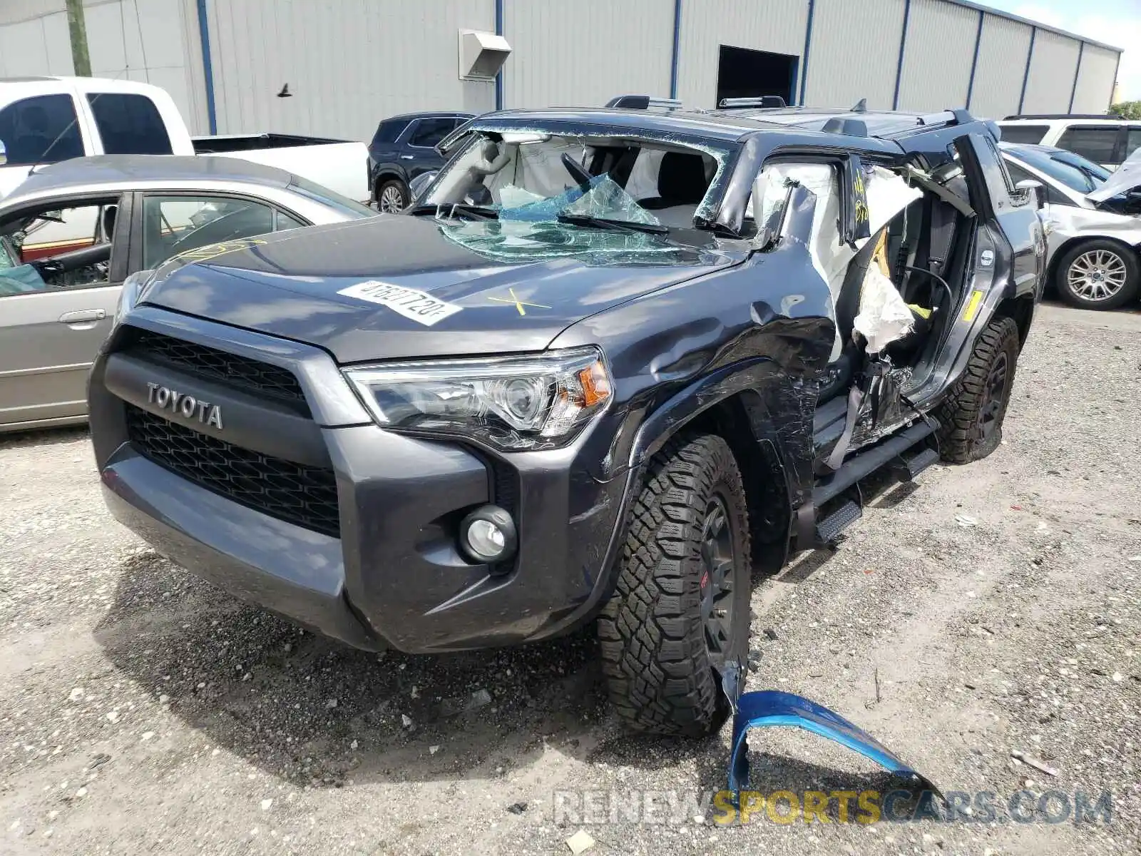 2 Photograph of a damaged car JTEBU5JR6K5629660 TOYOTA 4RUNNER 2019