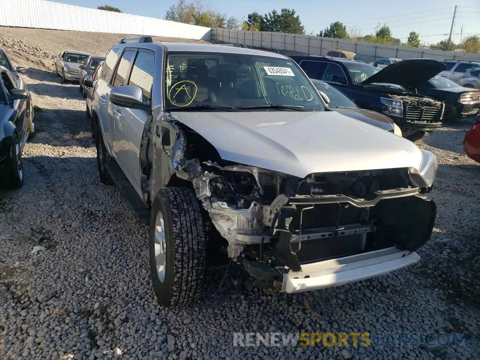 1 Photograph of a damaged car JTEBU5JR6K5631716 TOYOTA 4RUNNER 2019