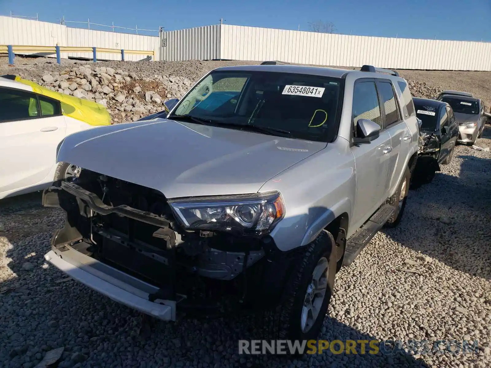 2 Photograph of a damaged car JTEBU5JR6K5631716 TOYOTA 4RUNNER 2019