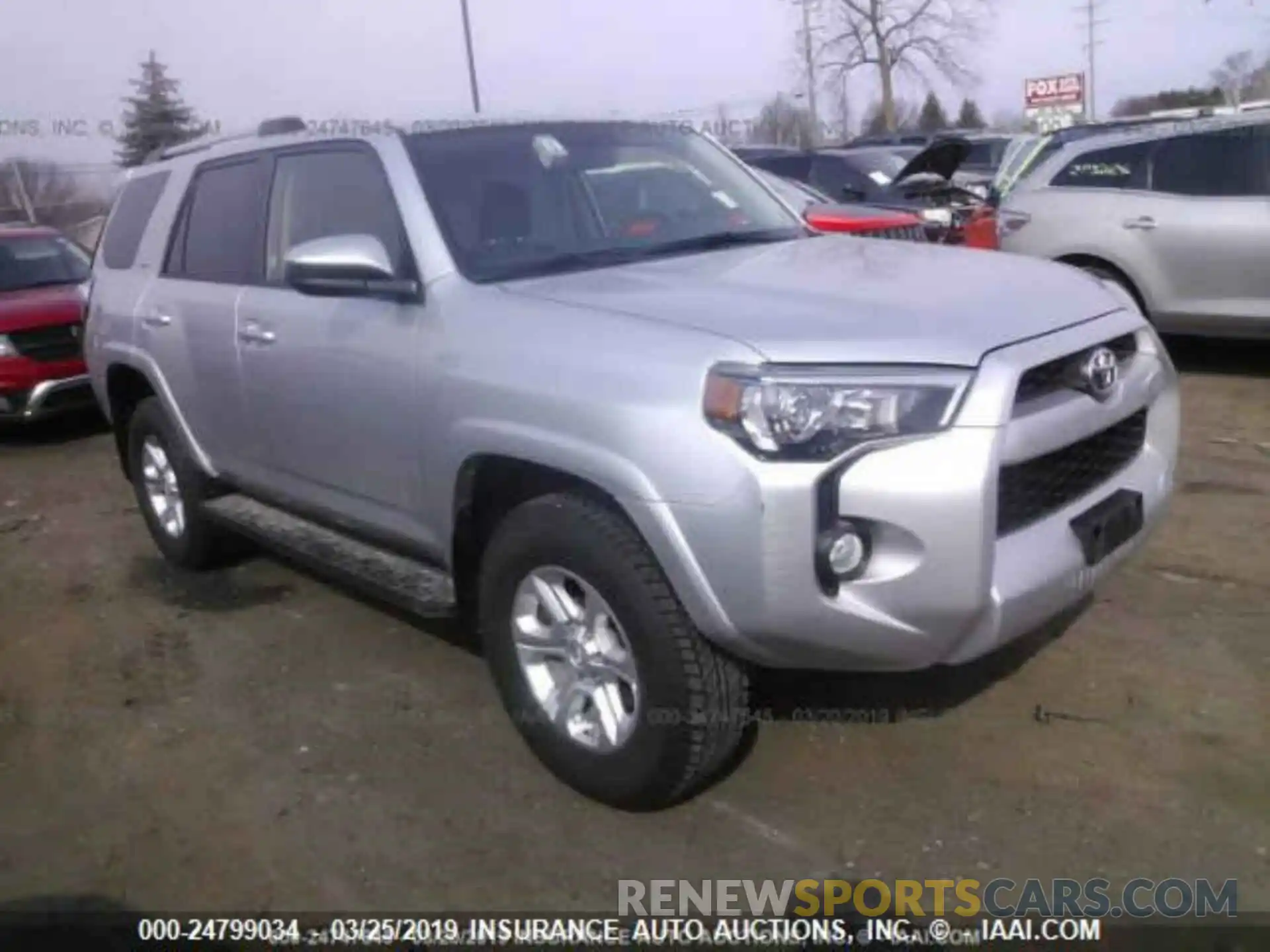 1 Photograph of a damaged car JTEBU5JR6K5634857 TOYOTA 4RUNNER 2019