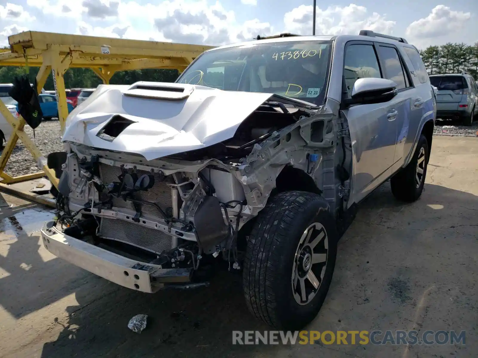 2 Photograph of a damaged car JTEBU5JR6K5636043 TOYOTA 4RUNNER 2019