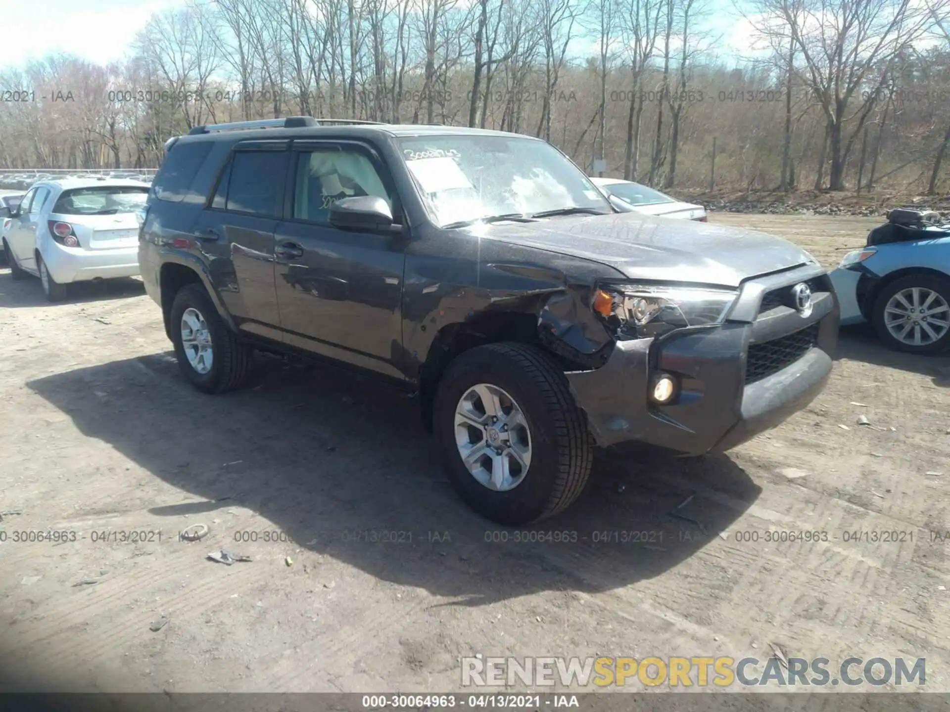 1 Photograph of a damaged car JTEBU5JR6K5638634 TOYOTA 4RUNNER 2019