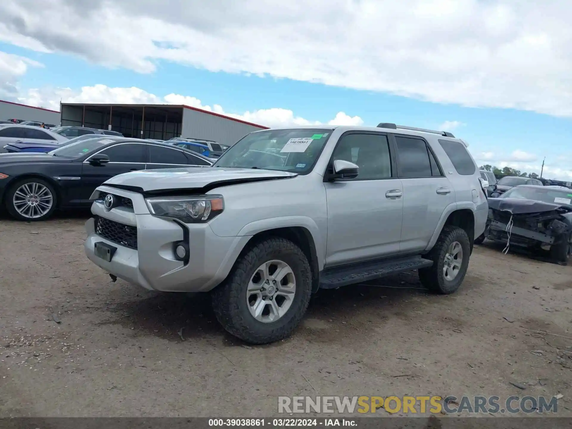 2 Photograph of a damaged car JTEBU5JR6K5640383 TOYOTA 4RUNNER 2019