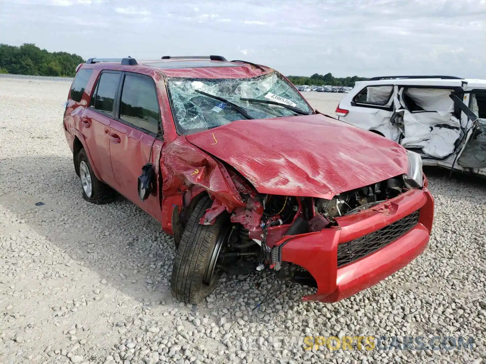 1 Photograph of a damaged car JTEBU5JR6K5648404 TOYOTA 4RUNNER 2019