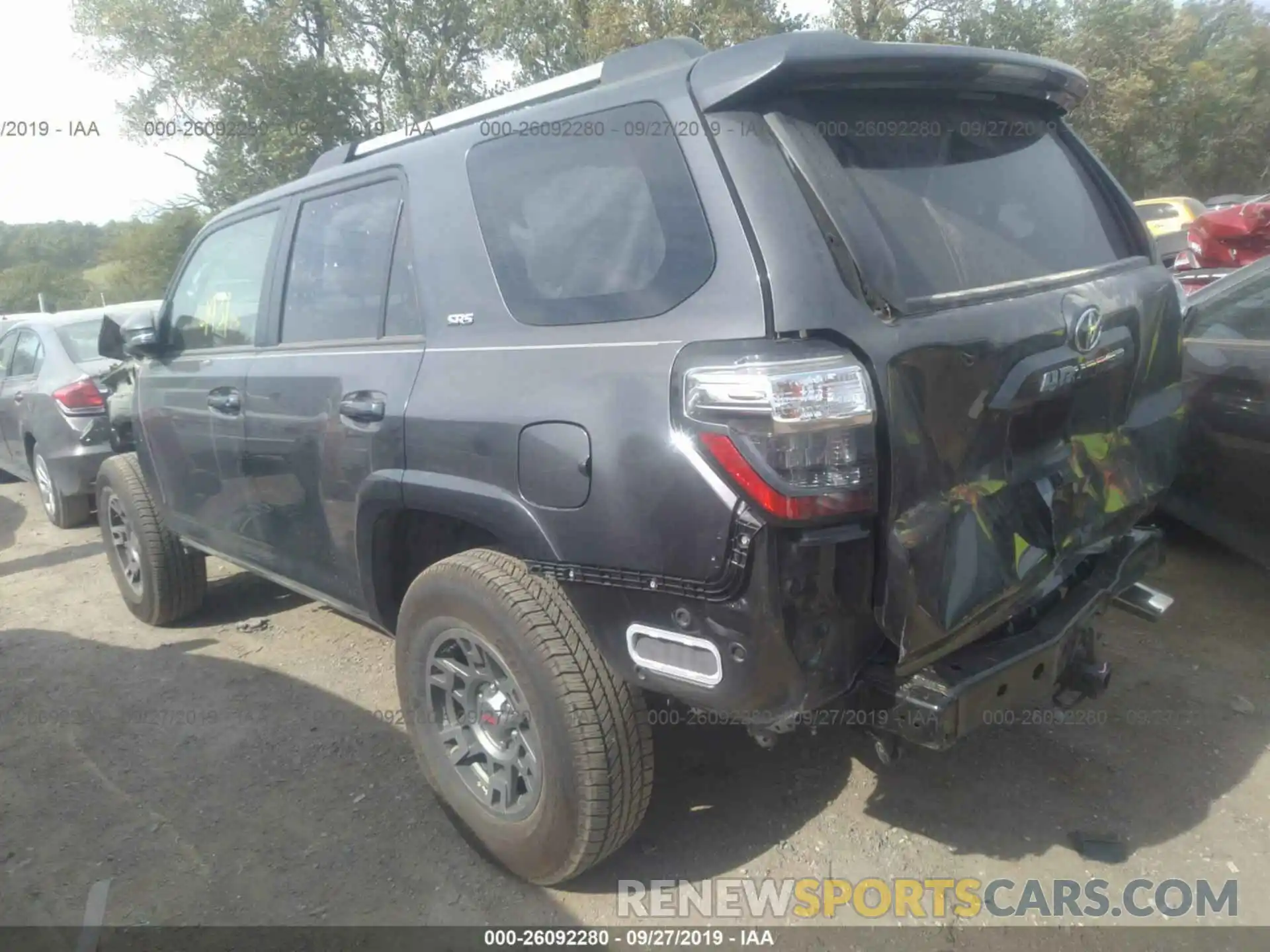 3 Photograph of a damaged car JTEBU5JR6K5654025 TOYOTA 4RUNNER 2019