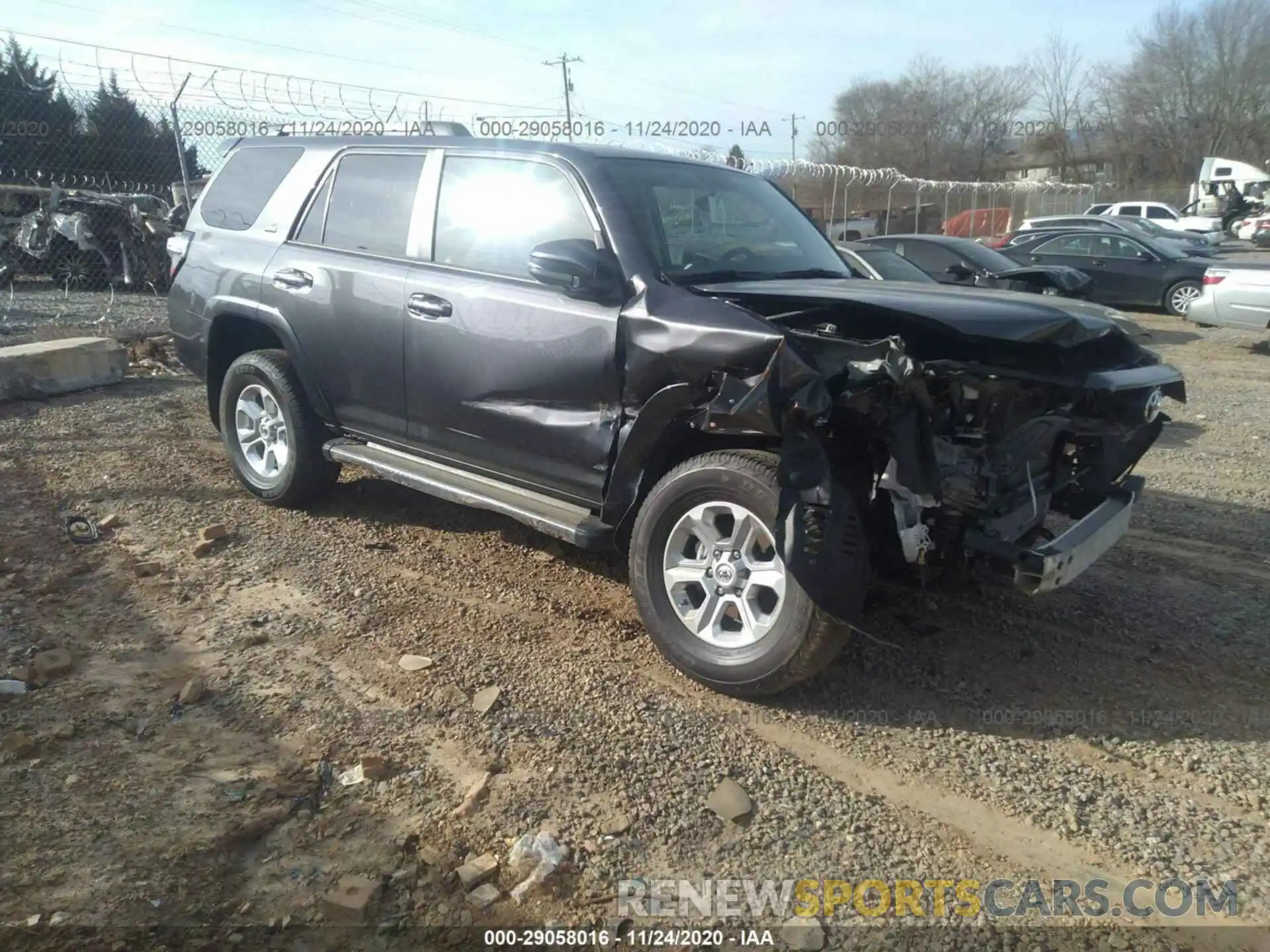 1 Photograph of a damaged car JTEBU5JR6K5654493 TOYOTA 4RUNNER 2019