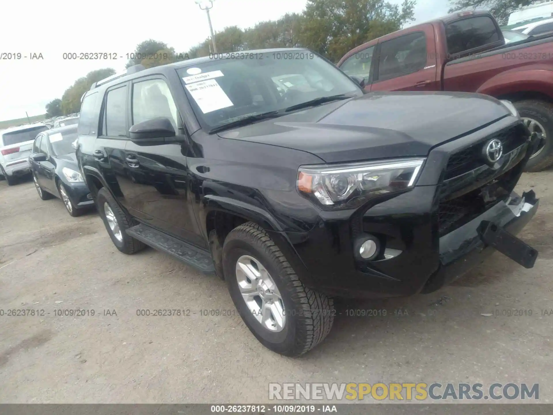 1 Photograph of a damaged car JTEBU5JR6K5660536 TOYOTA 4RUNNER 2019