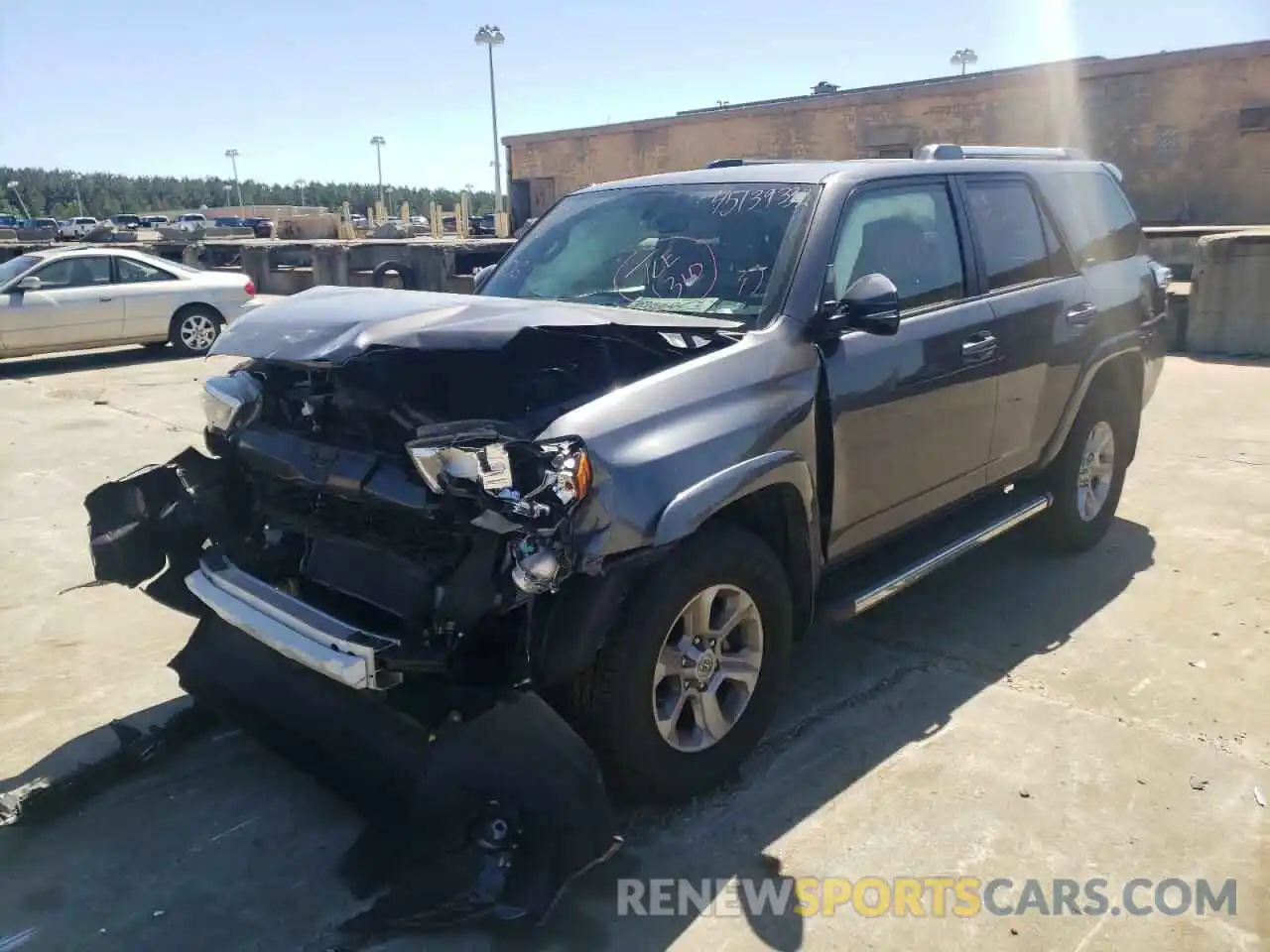 2 Photograph of a damaged car JTEBU5JR6K5662156 TOYOTA 4RUNNER 2019