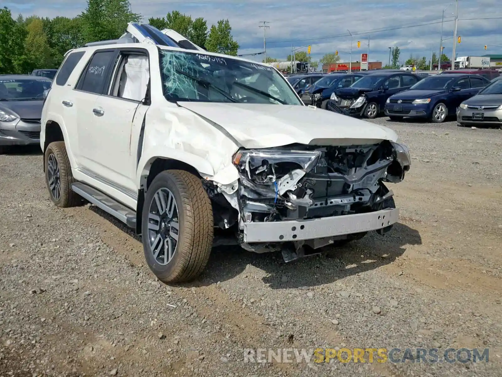 1 Photograph of a damaged car JTEBU5JR6K5664683 TOYOTA 4RUNNER 2019