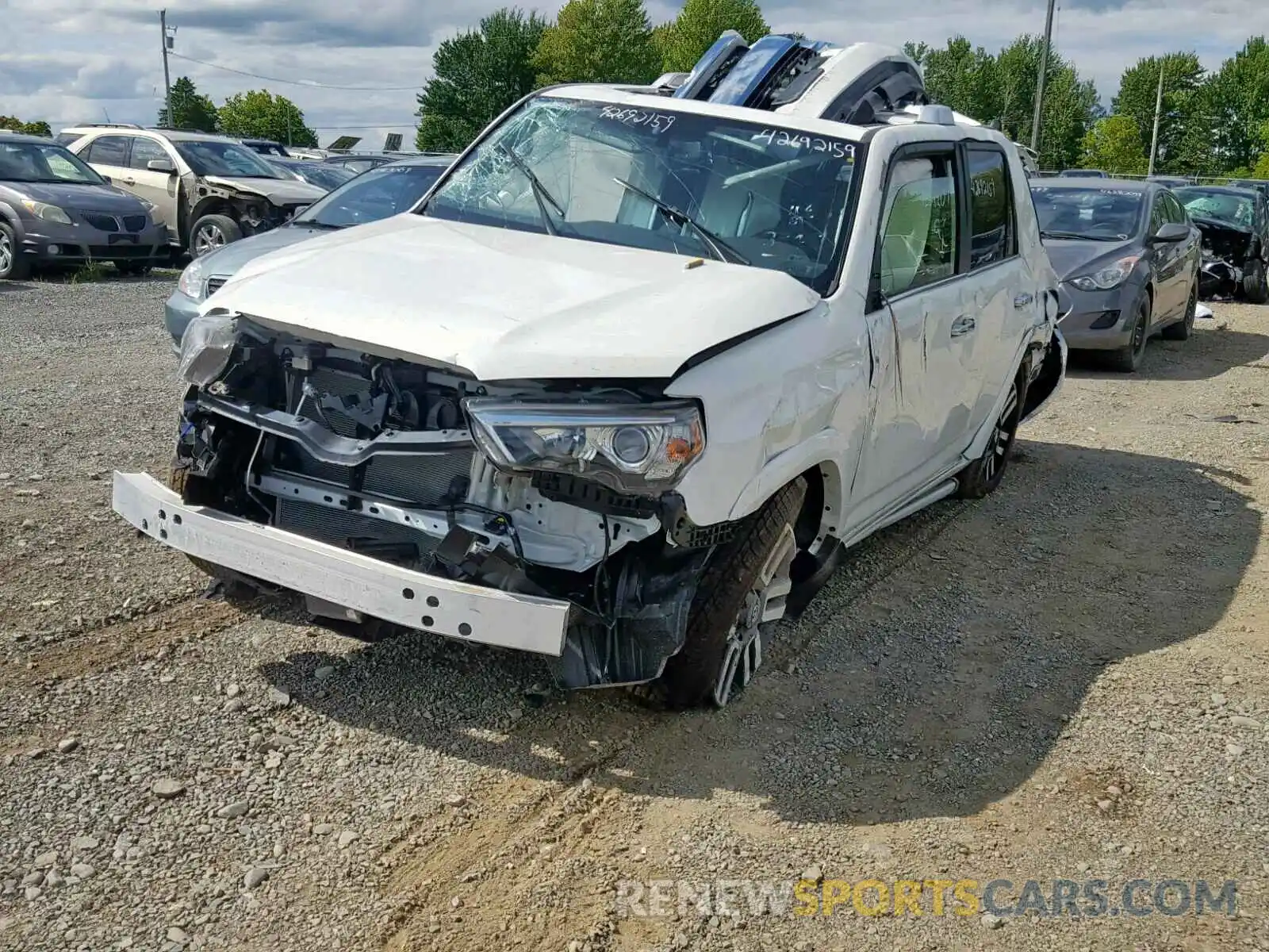 2 Photograph of a damaged car JTEBU5JR6K5664683 TOYOTA 4RUNNER 2019